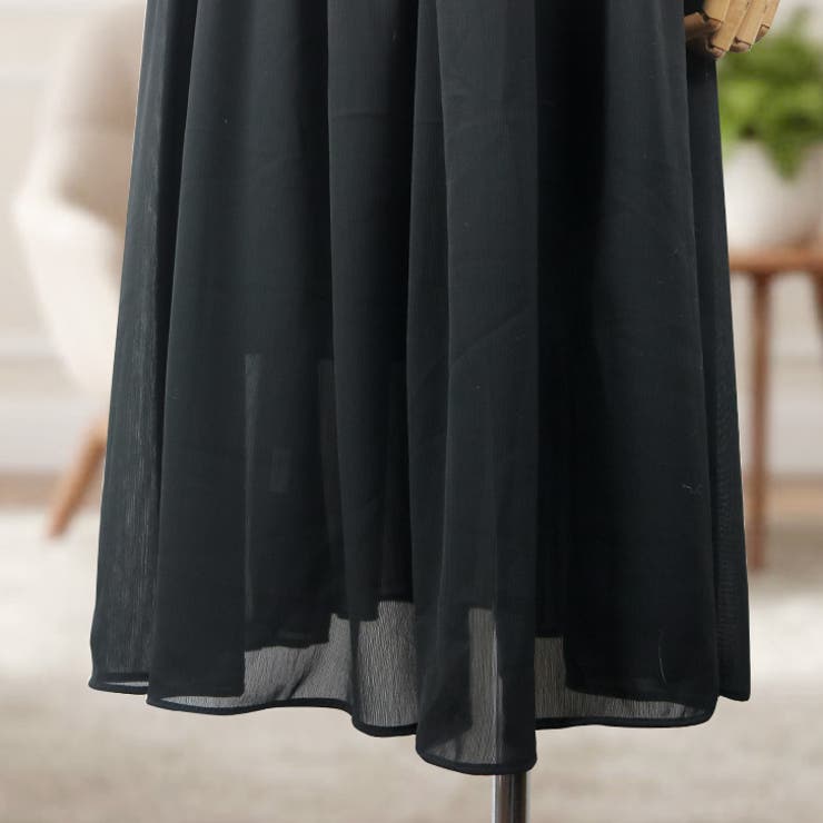 【17638】ウエストギャザーロングワンピース	 | SneepDip | 詳細画像8 