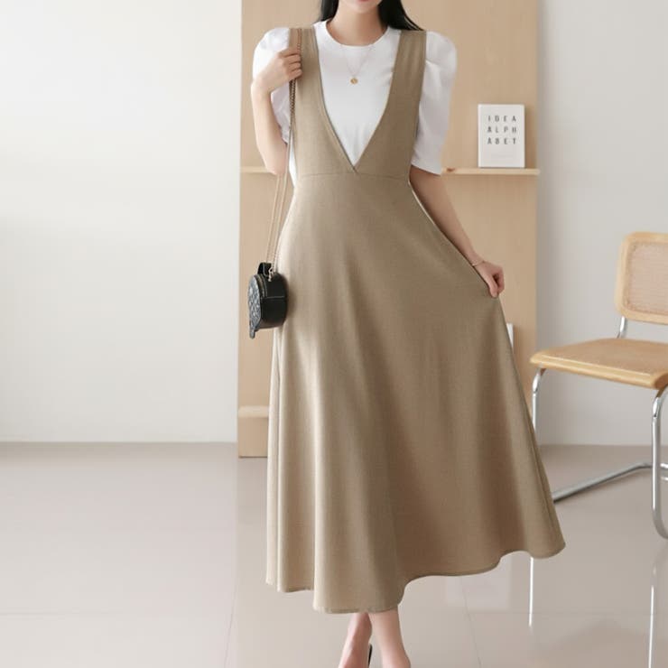 【17639】Vネックジャンパースカート	 | SneepDip | 詳細画像2 