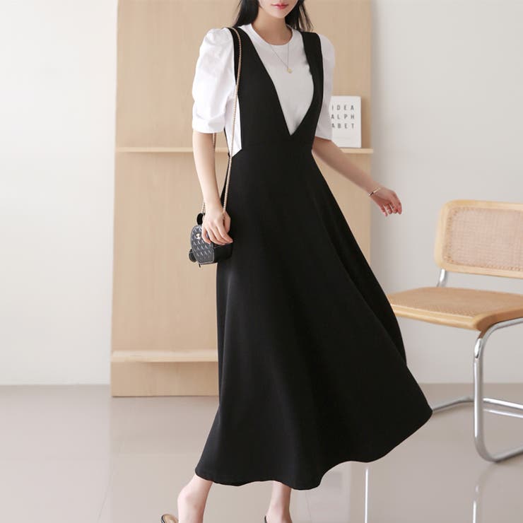 【17639】Vネックジャンパースカート	 | SneepDip | 詳細画像4 