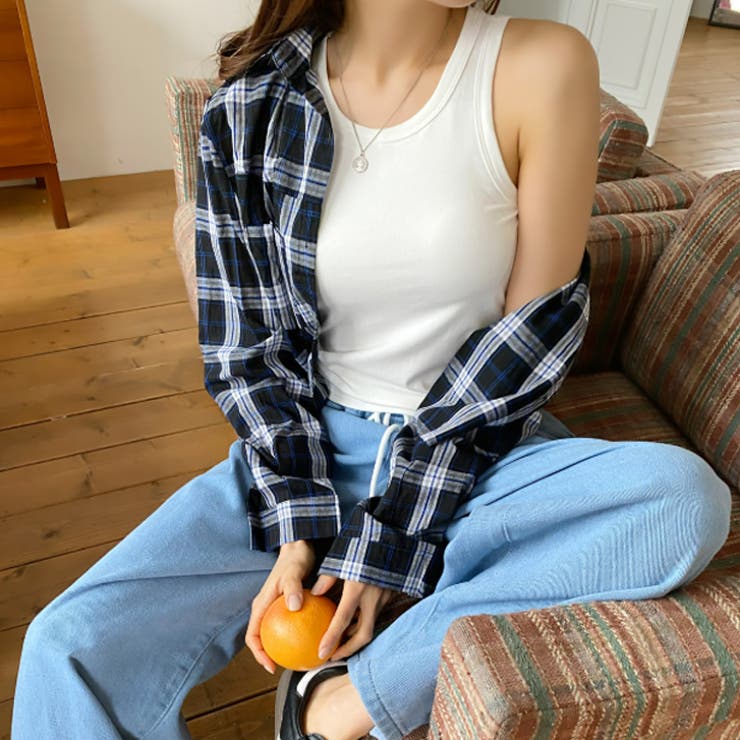 ホワイト | 【17640】カップつきタンクトップ	 | SneepDip