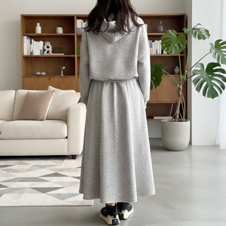 【17643】ジップパーカー&スカートSET	 | SneepDip | 詳細画像3 