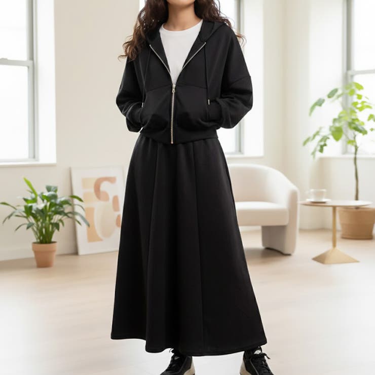 【17643】ジップパーカー&スカートSET	 | SneepDip | 詳細画像4 