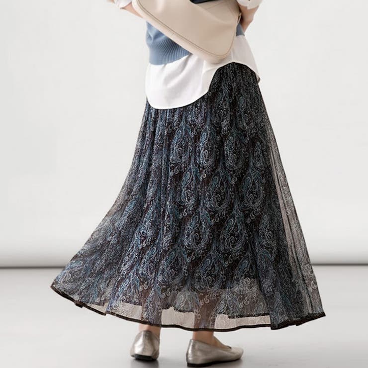 【17645】ペイズリーニュアンススカート	 | SneepDip | 詳細画像4 