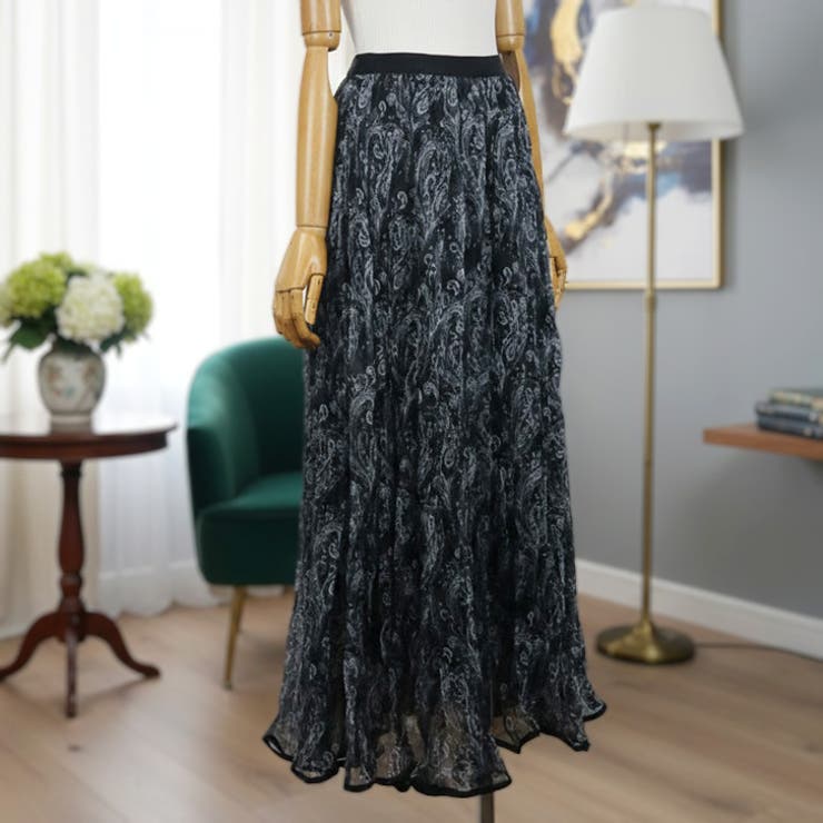 【17645】ペイズリーニュアンススカート	 | SneepDip | 詳細画像6 