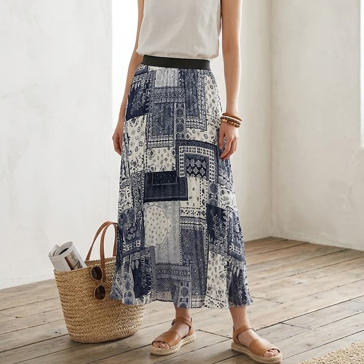 【17646】パッチワークエスニックスカート	 | SneepDip | 詳細画像3 