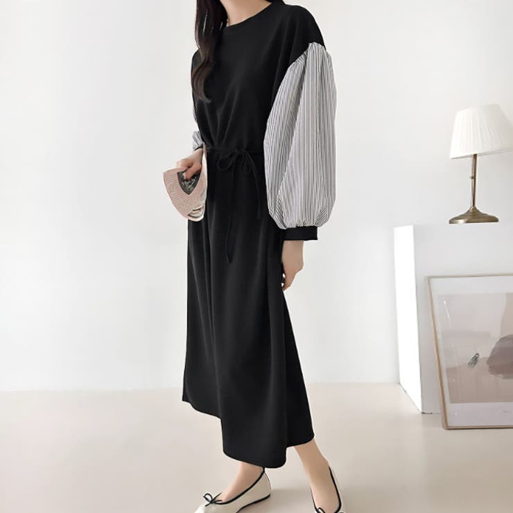 【17647】スリーブ切り替えワンピース	 | SneepDip | 詳細画像5 