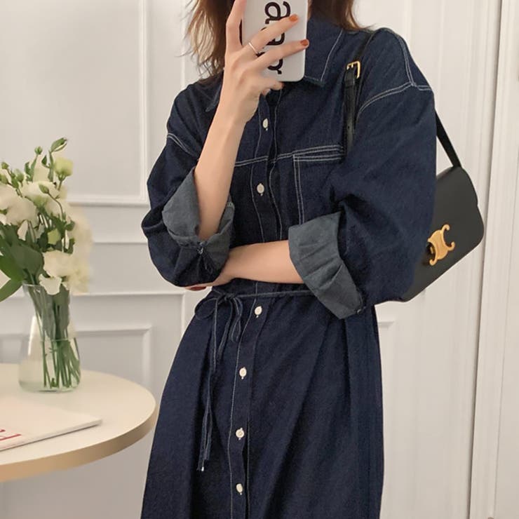 【17648】デニムシャツワンピース	 | SneepDip | 詳細画像14 