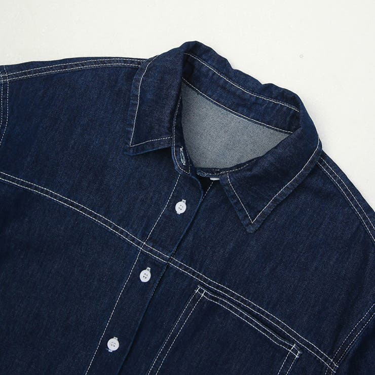 【17648】デニムシャツワンピース	 | SneepDip | 詳細画像6 