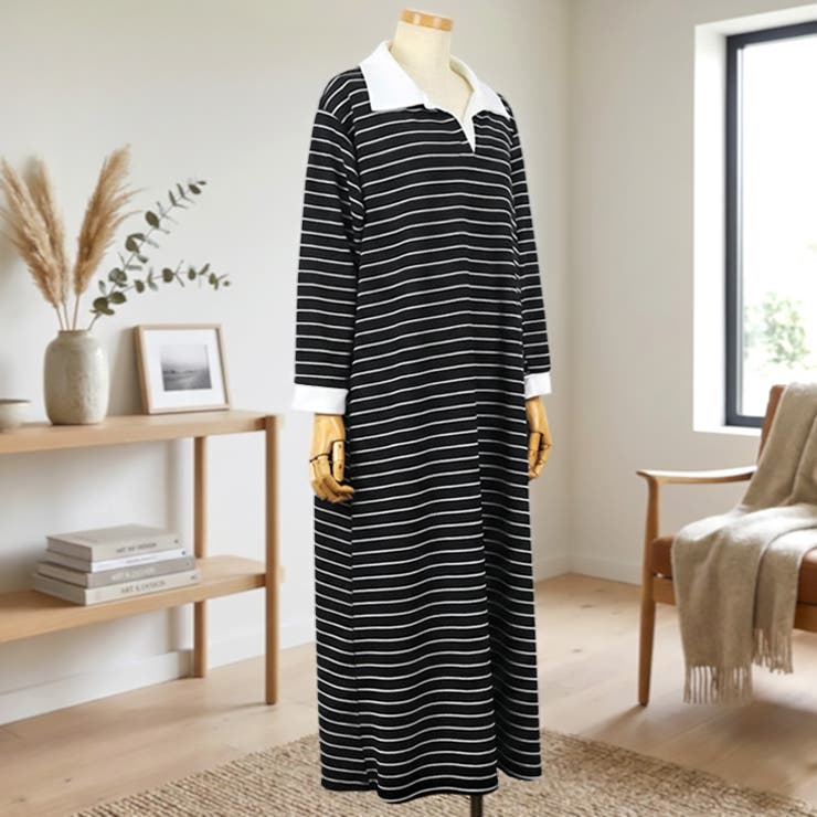 【17650】ラガーシャツワンピース	 | SneepDip | 詳細画像6 