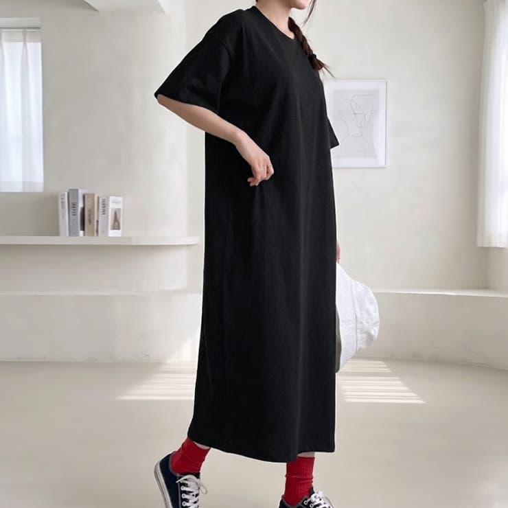 【17661】こなれコットンTシャツワンピース	 | SneepDip | 詳細画像5 