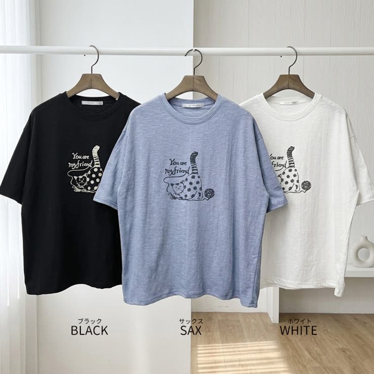 【17662】手描き風ネコイラストTシャツ	 | SneepDip | 詳細画像12 