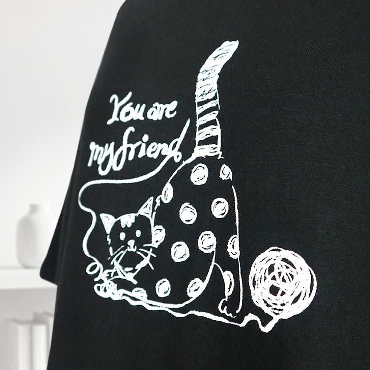 【17662】手描き風ネコイラストTシャツ	 | SneepDip | 詳細画像7 