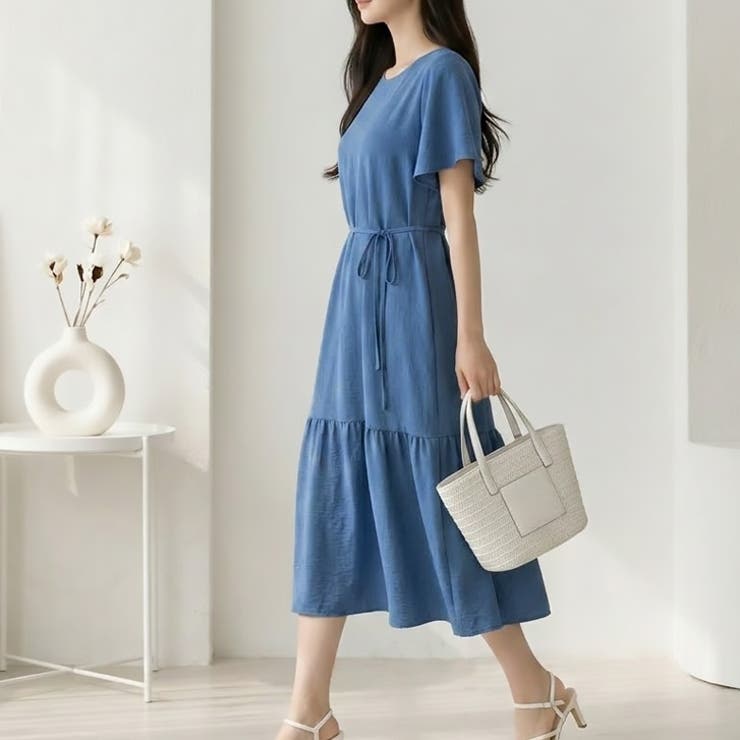 【17701】フレアスリーブロングワンピース	 | SneepDip | 詳細画像12 