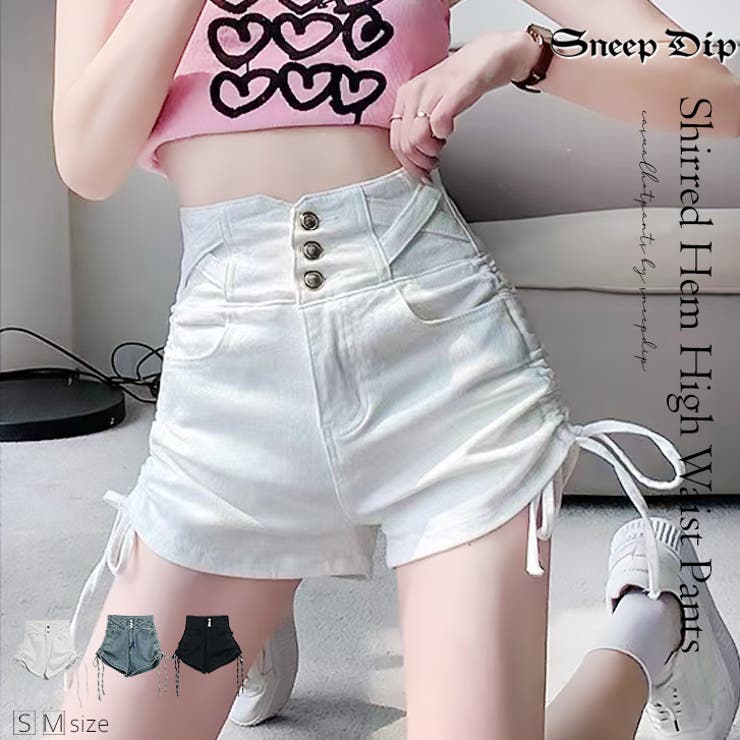 6138】サイドリボンショートパンツ [品番：ASHW0001504