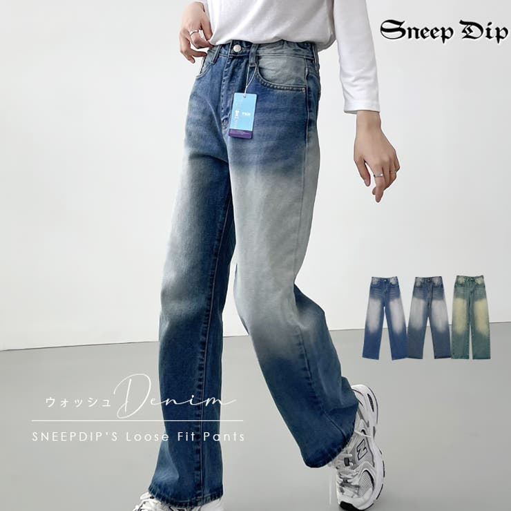 【6142】ルーズフィットデニムパンツ	 | SneepDip | 詳細画像1 