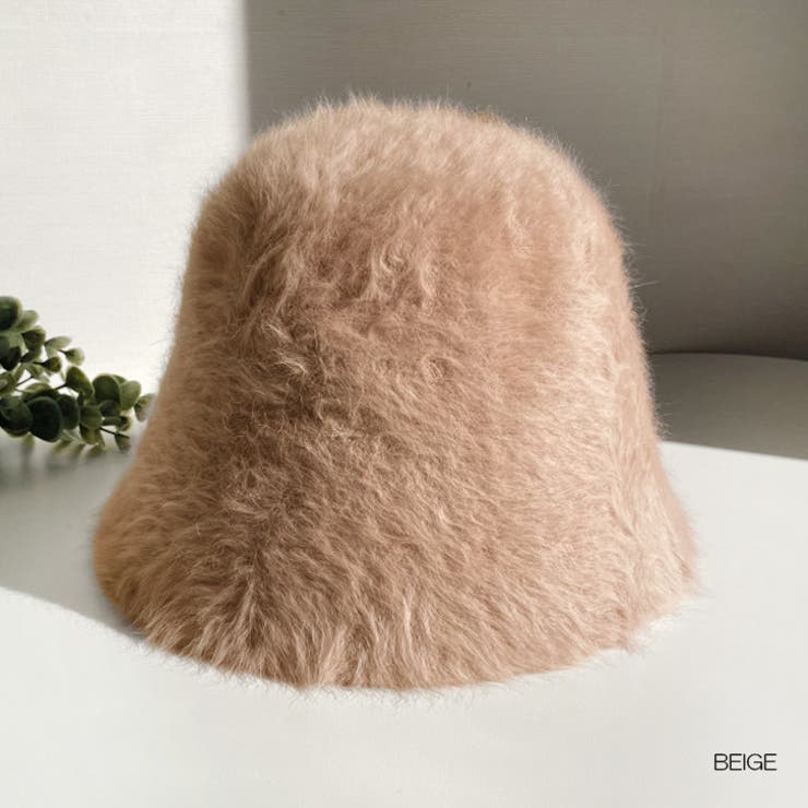 ベージュ | 【7140】シャギーバケットハット	 | SneepDip