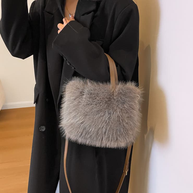 【7153】ふわふわファーハンドバッグ	 | SneepDip | 詳細画像3 