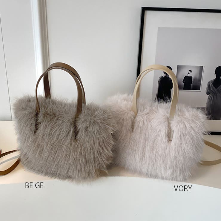 【7153】ふわふわファーハンドバッグ	 | SneepDip | 詳細画像4 