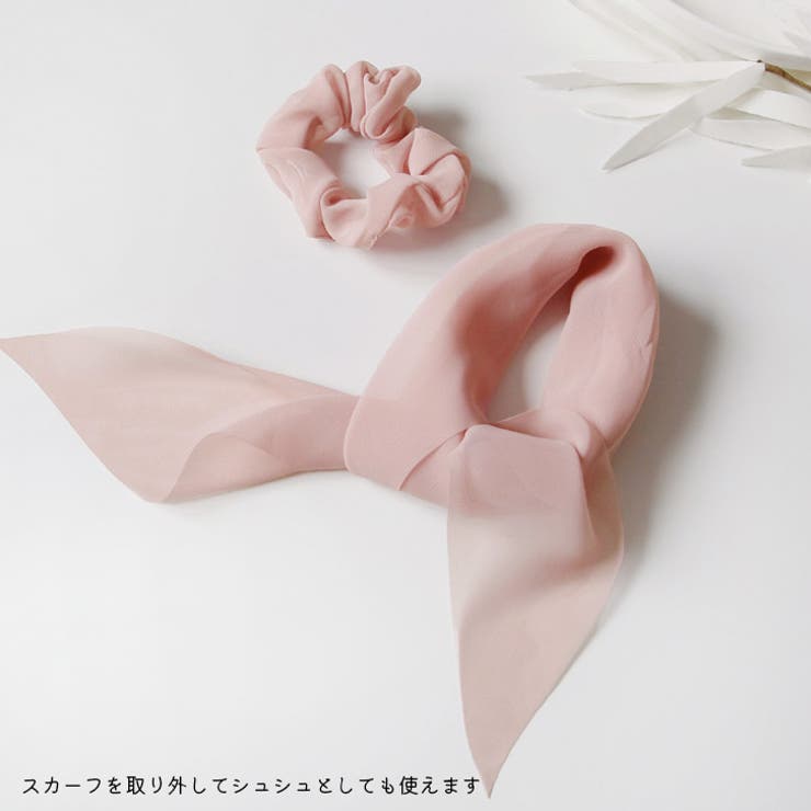 【7165】シフォンスカーフヘアゴム	 | SneepDip | 詳細画像6 
