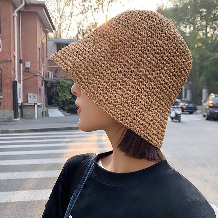 ブラウン | 【7170】ストローバケットハット | SneepDip