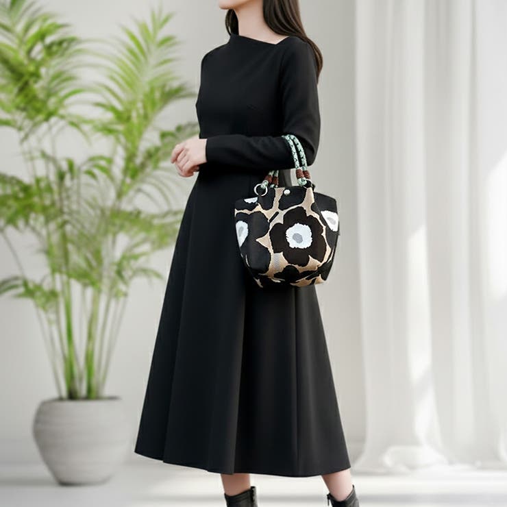 FL/BK | 【7233】ニットボックストートバッグ | SneepDip