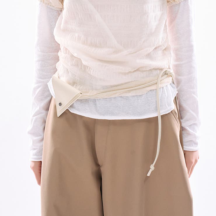 アイボリー | 【7262】ウエストベルトミニポーチ	 | SneepDip