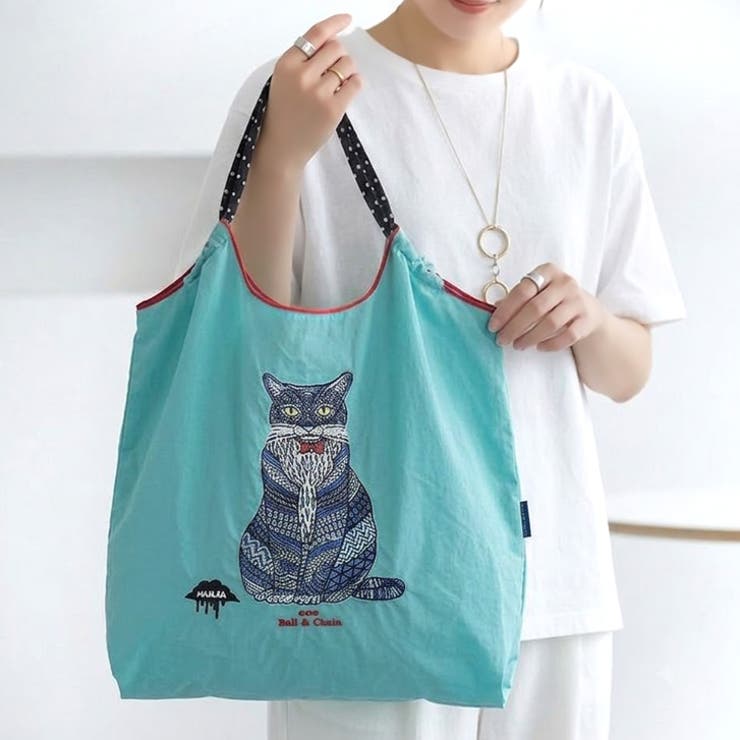【7264】キャット刺繍エコバッグ	 | SneepDip | 詳細画像7 