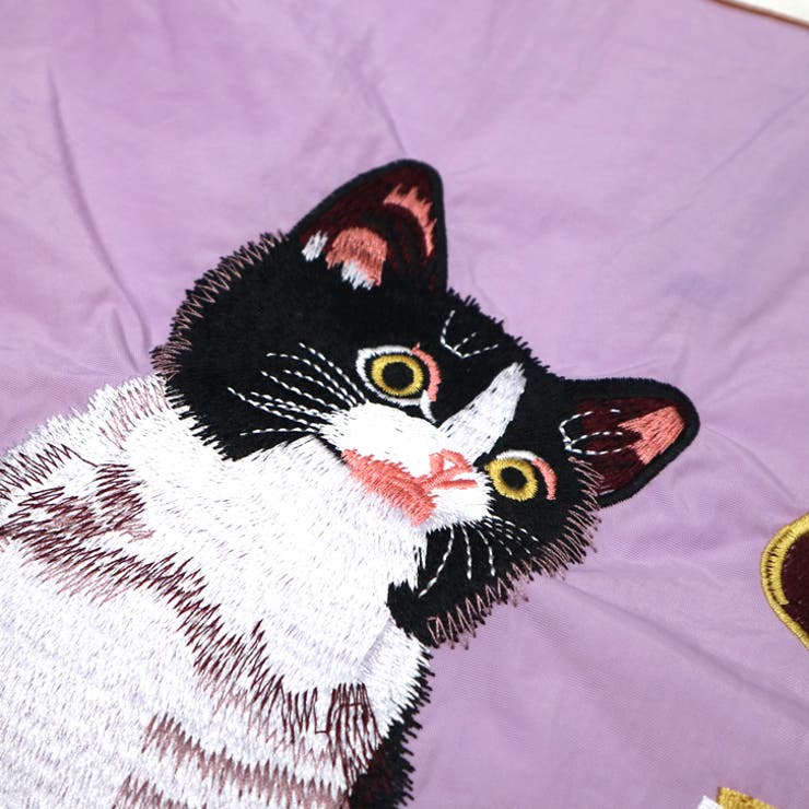 7264】キャット刺繍エコバッグ [品番：ASHW0001736]｜SneepDip