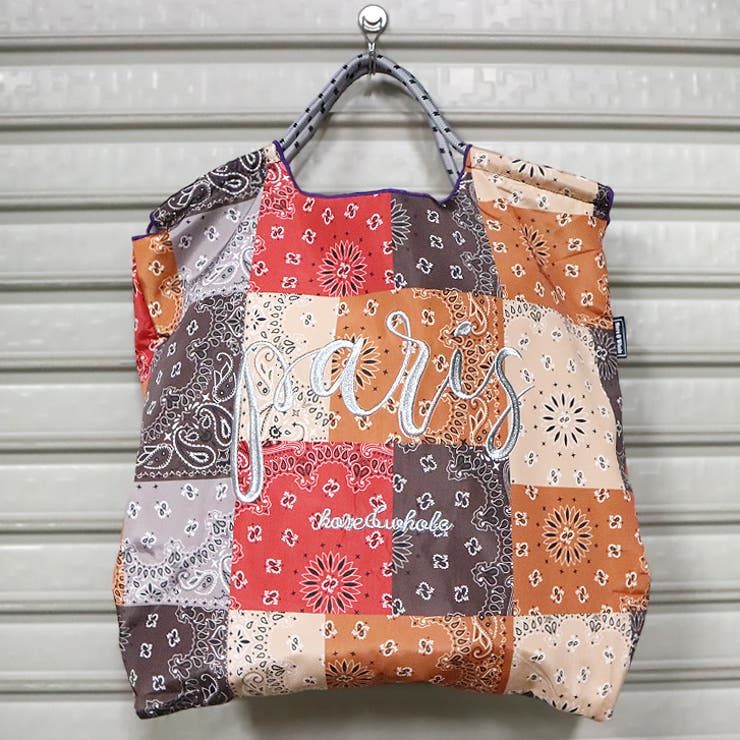 オレンジ | 【7272】刺繍エコバッグ	 | SneepDip