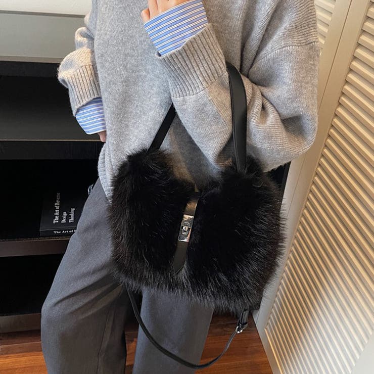 ブラック | 【7275】エコファー2WAYバッグ	 | SneepDip