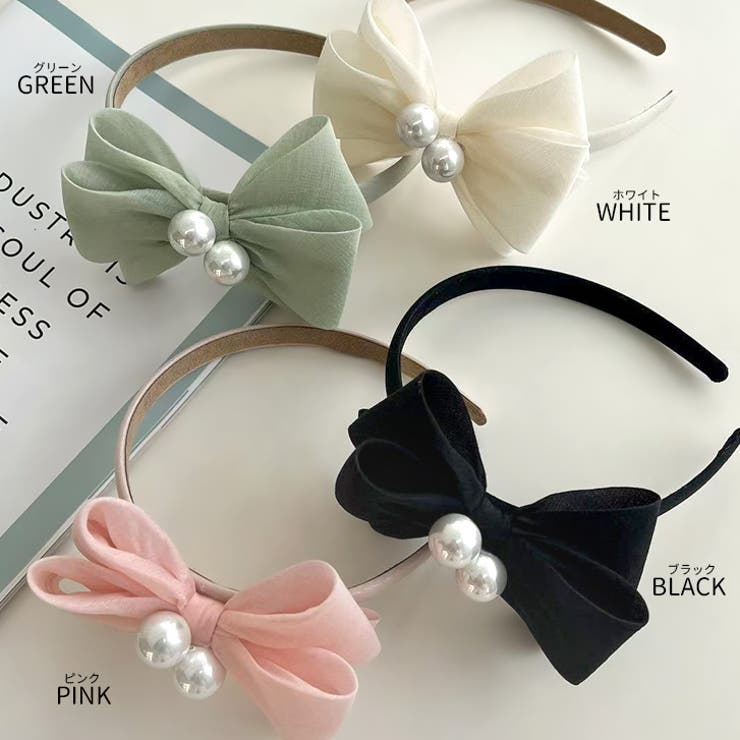 【7283】パール×ビッグリボンカチューシャ	 | SneepDip | 詳細画像6 