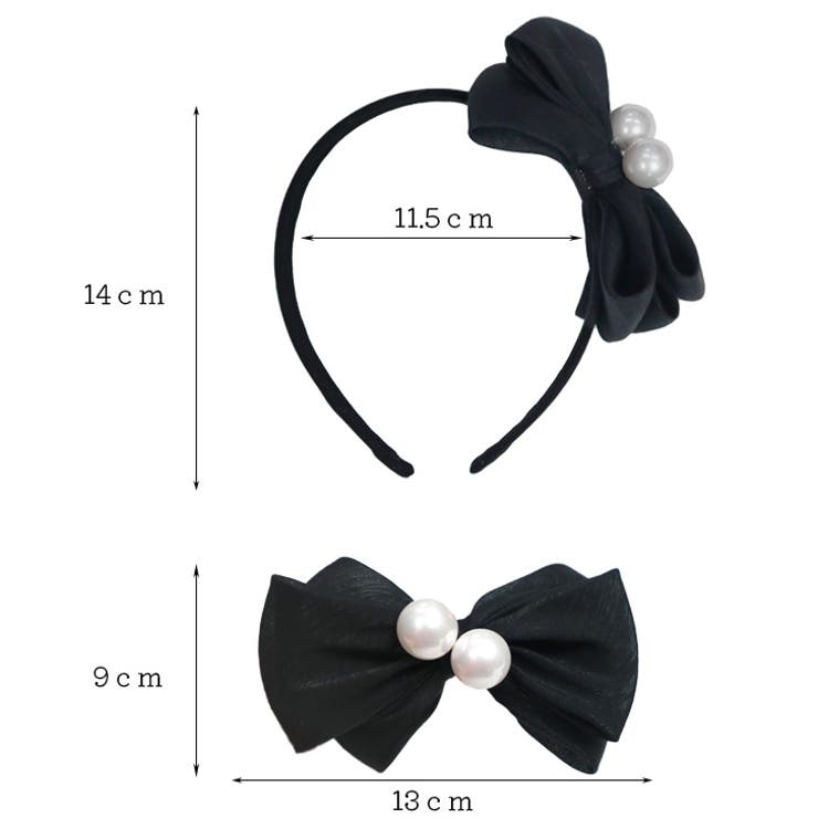 【7283】パール×ビッグリボンカチューシャ	 | SneepDip | 詳細画像7 