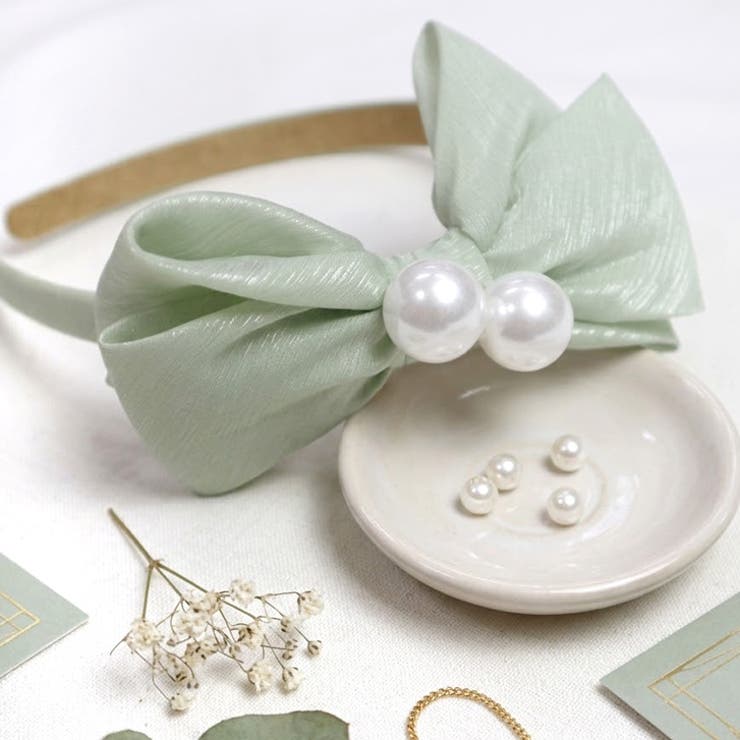 【7283】パール×ビッグリボンカチューシャ	 | SneepDip | 詳細画像8 