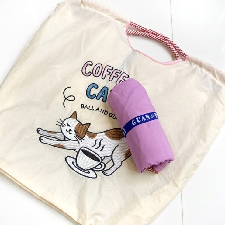 【7312】のびねこ刺繍エコバッグ	 | SneepDip | 詳細画像7 