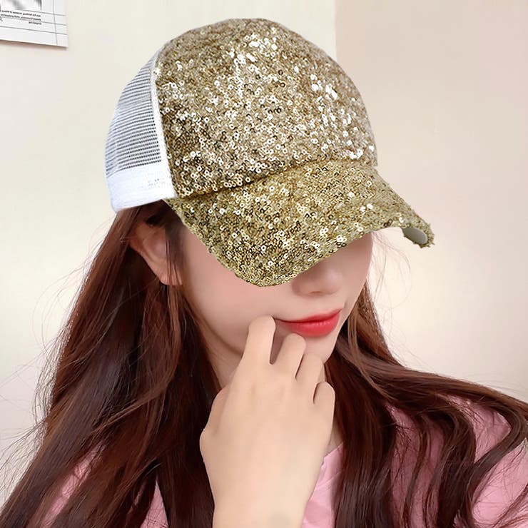 24SS Sequins Cap シルバースパンコールキャップ viviano