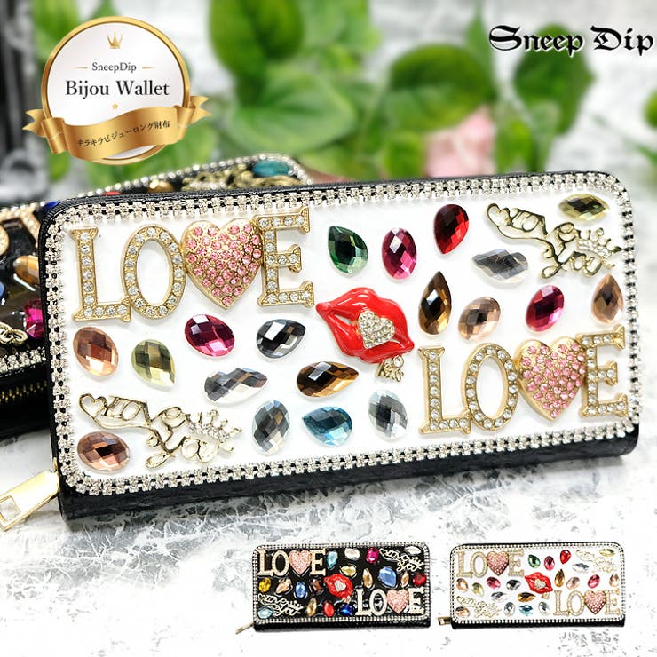 【9976lv】LOVEビジューロングウォレット | SneepDip | 詳細画像1 