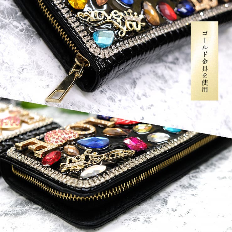 【9976lv】LOVEビジューロングウォレット | SneepDip | 詳細画像4 