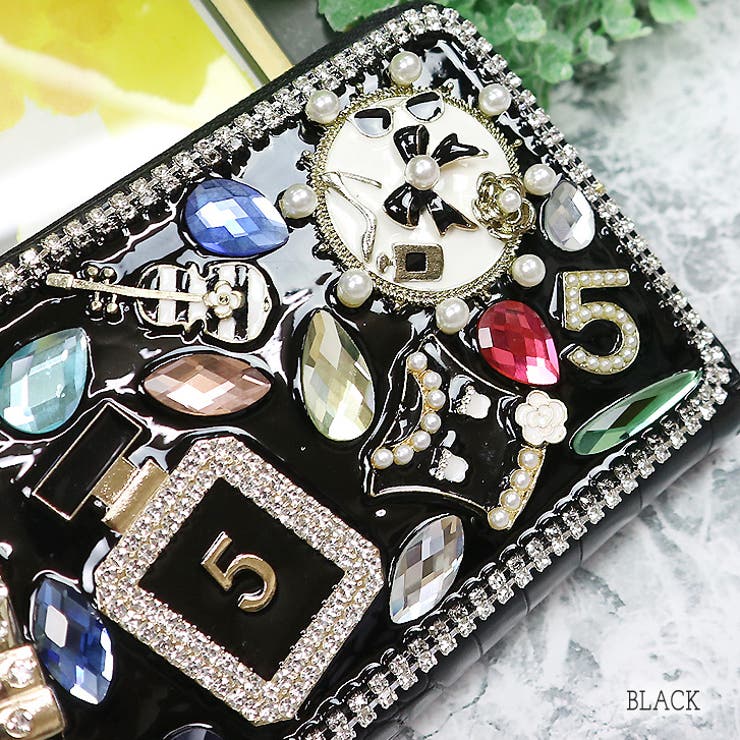 ブラック | 【9344】ビジュー＆デコレーションウォレット | SneepDip