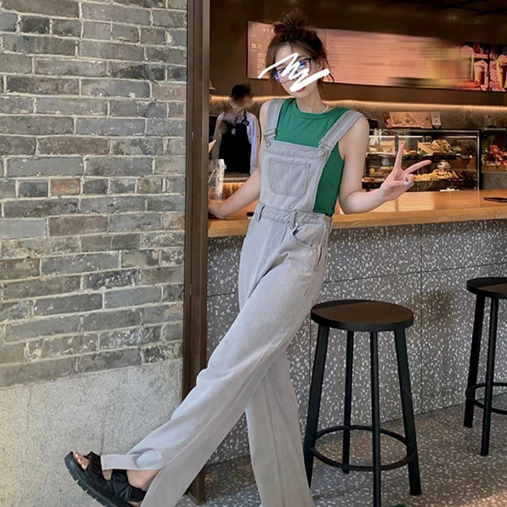 カジュアルデニムオーバーオール　17kg　イチナナキログラム　韓国ファッション