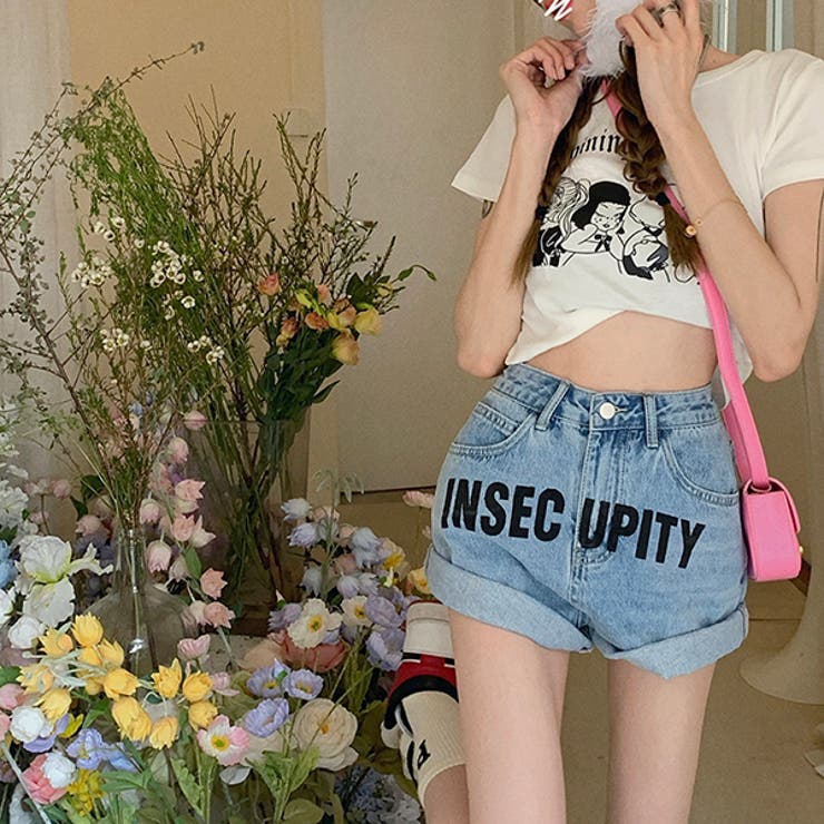 【赤字覚悟！処分セール】デニムショートパンツAラインハイウエスト | 17kg | 詳細画像12 