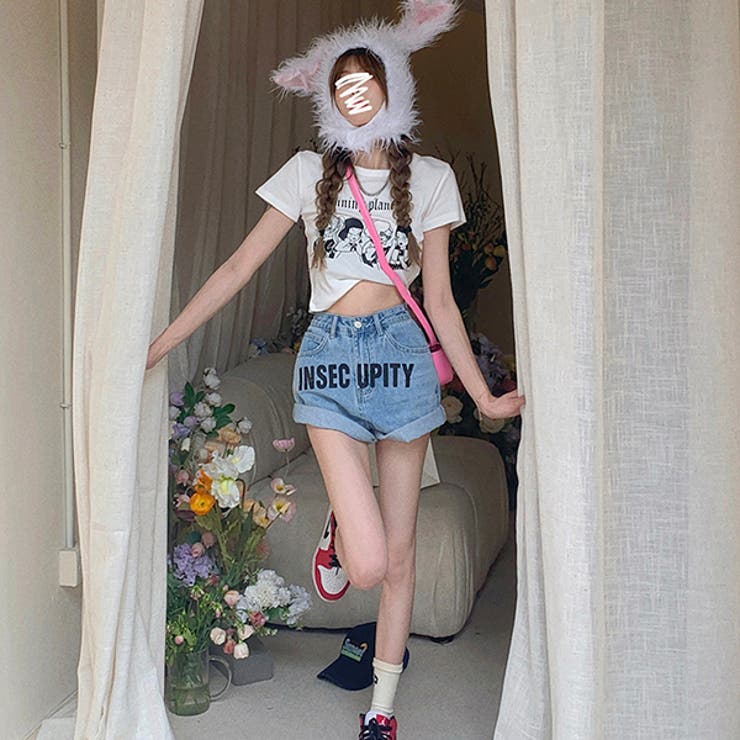 【赤字覚悟！処分セール】デニムショートパンツAラインハイウエスト | 17kg | 詳細画像15 