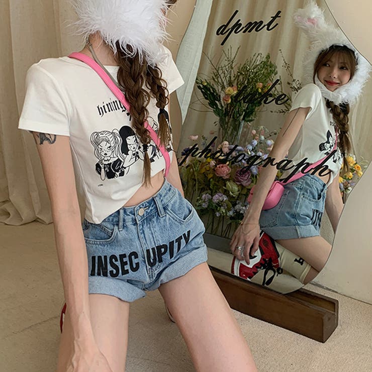 【赤字覚悟！処分セール】デニムショートパンツAラインハイウエスト | 17kg | 詳細画像7 