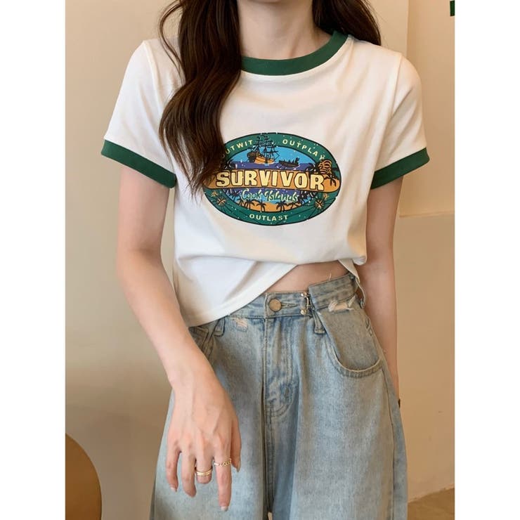 【SHOPLIST限定】Ｔシャツ半袖カジュアルロゴオシャレ[品番：SNJW0000486]｜17kg（イチナナキログラム）のレディースファッション通販｜SHOPLIST（ショップリスト）