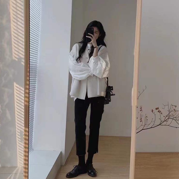 【赤字覚悟！処分セール】カジュアルベスト付きパフスリーブシャツセットアップ | 17kg | 詳細画像5 