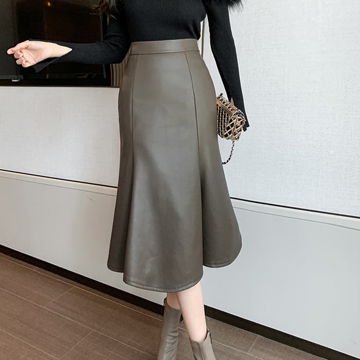 【赤字覚悟！処分セール】韓国ファッション秋冬マーメイドひざ丈スカート | 17kg | 詳細画像10 