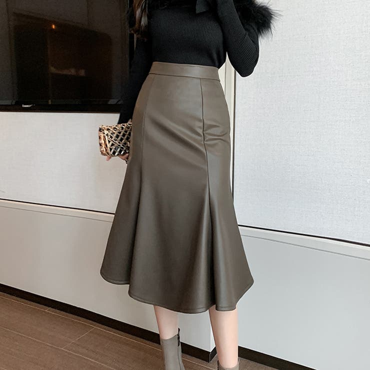 【赤字覚悟！処分セール】韓国ファッション秋冬マーメイドひざ丈スカート | 17kg | 詳細画像11 