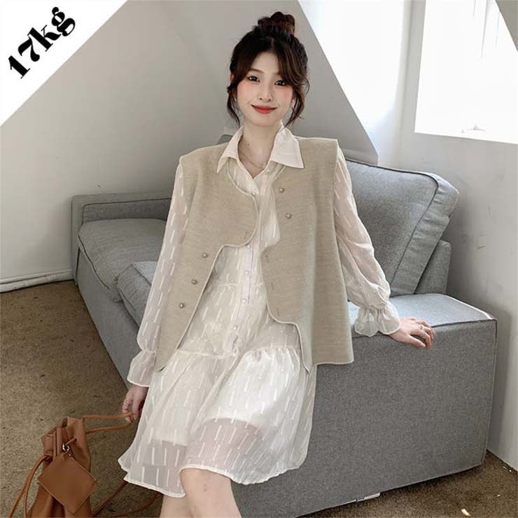 Shoplist限定 エレガントな印象のワンピース Or不規則ベスト 品番 Snjw 17kg イチナナキログラム のレディースファッション通販 Shoplist ショップリスト