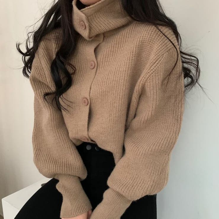 【SHOPLIST限定】カジュアルな2way襟のニットカーディガン | 17kg | 詳細画像11 