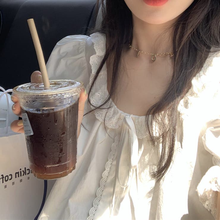 【赤字覚悟！処分セール】トップスレースブラウスクルーネック女性らしい | 17kg | 詳細画像10 