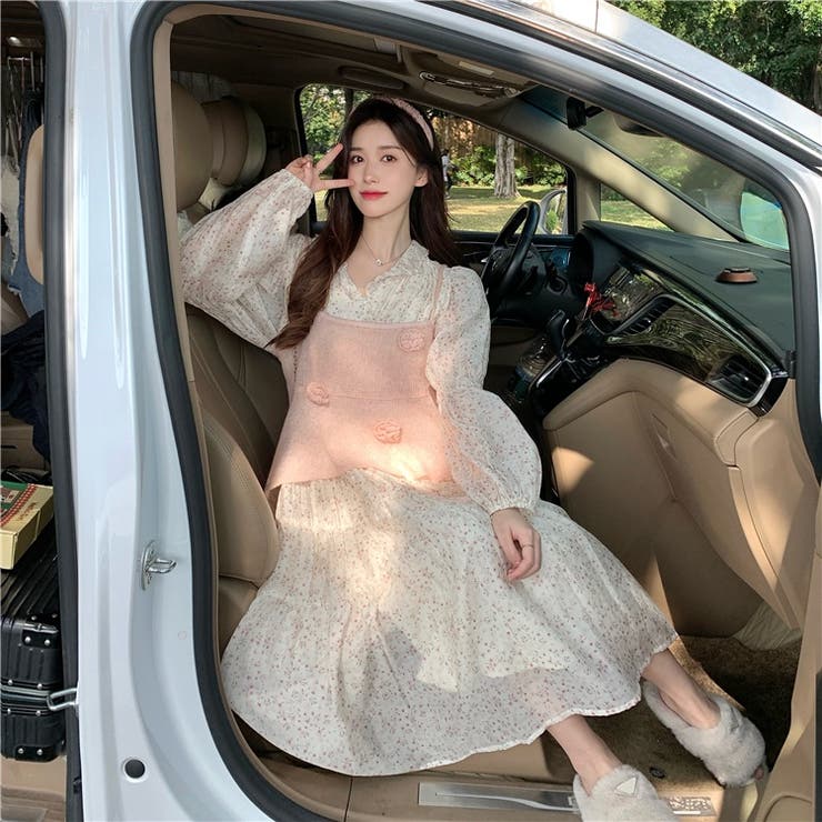 【赤字覚悟！処分セール】優しい雰囲気漂う立体花柄ニットキャミソール | 17kg | 詳細画像18 